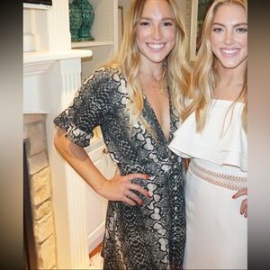 KIVARI Planet Blue Python Dress